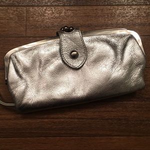 Silver Clutch -- Nine West